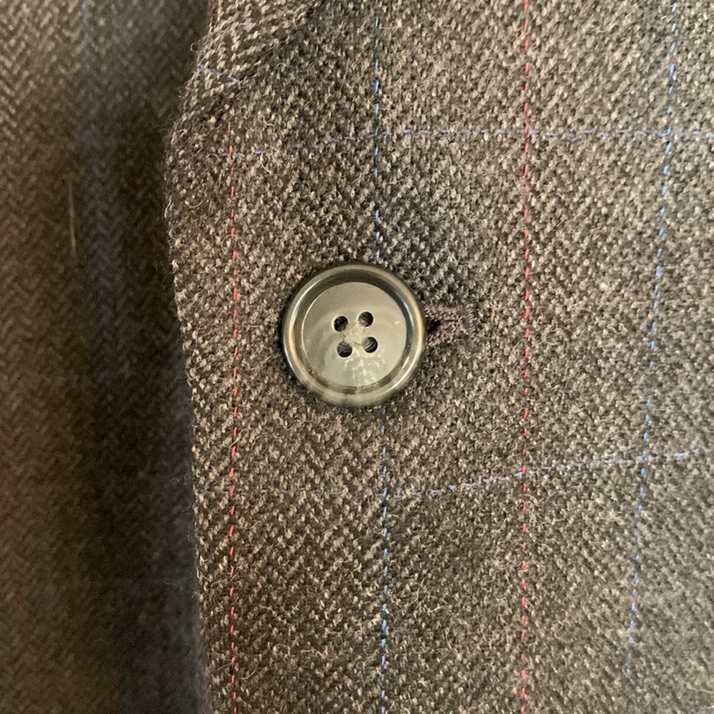 Macy’s Club Room Men’s Dark Gray Sports Coat (Size 40R) - Picture 3 of 8